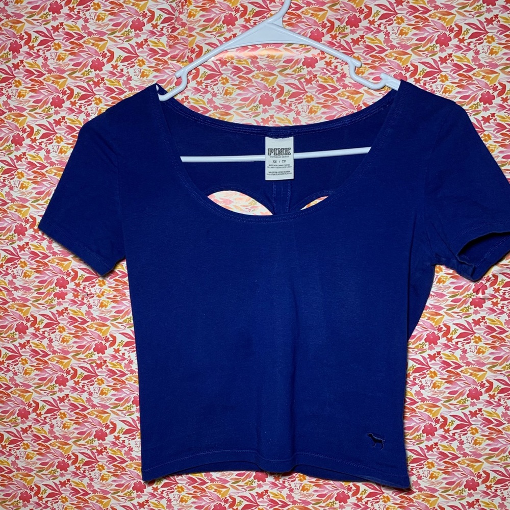 🌈Pink /Victoria secret blue top